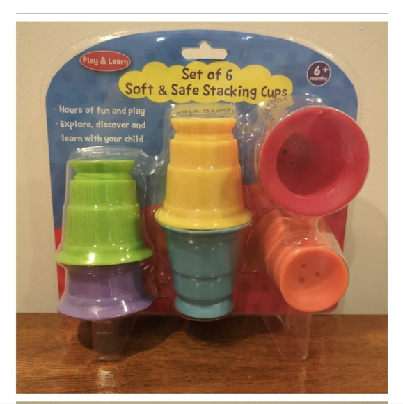 Toddler soft staking cups NEW - Picture 2 of 3